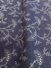 Indigo-dyed linen fabric from Austria seen at Greif store, Rottach-Egern