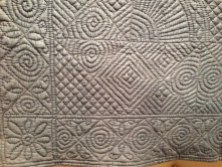 Antique Welsh quilt, detail