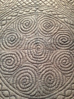 Antique Welsh quilt, detail