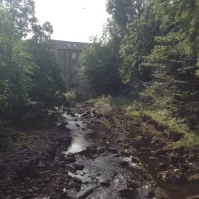 View of the mill and mill stream