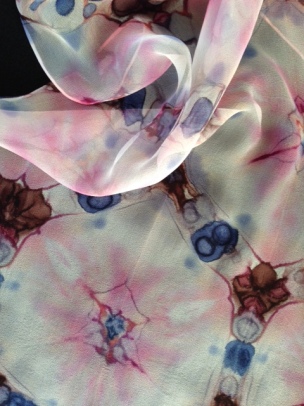 Shibori: clamped resist with steam-fixed dyes