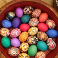 Collection of decorated eggs from Bavaria