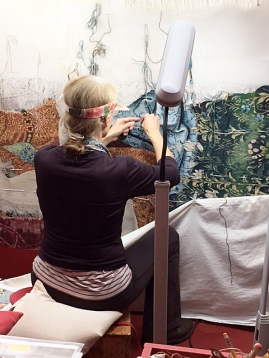Visit to Stirling Castle on DHA tour to see the last of the Unicorn tapestry series being woven