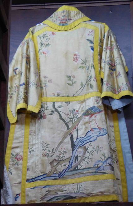 Chinese (?) inspired ecclesiastical vestment, Santa María Mayor, Ronda. No information was available on this interesting collection of garments